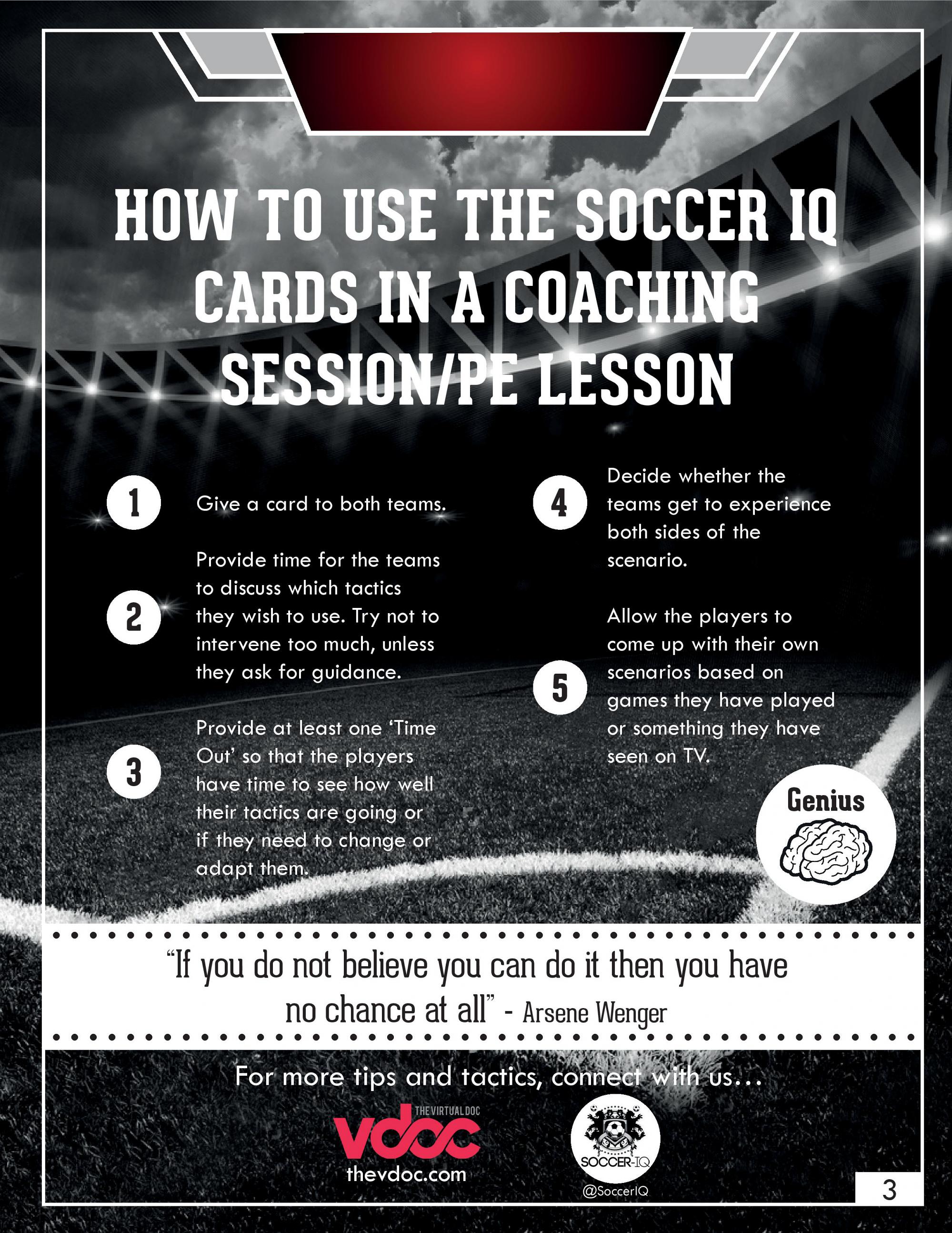 Scenario Cards for Youth Soccer