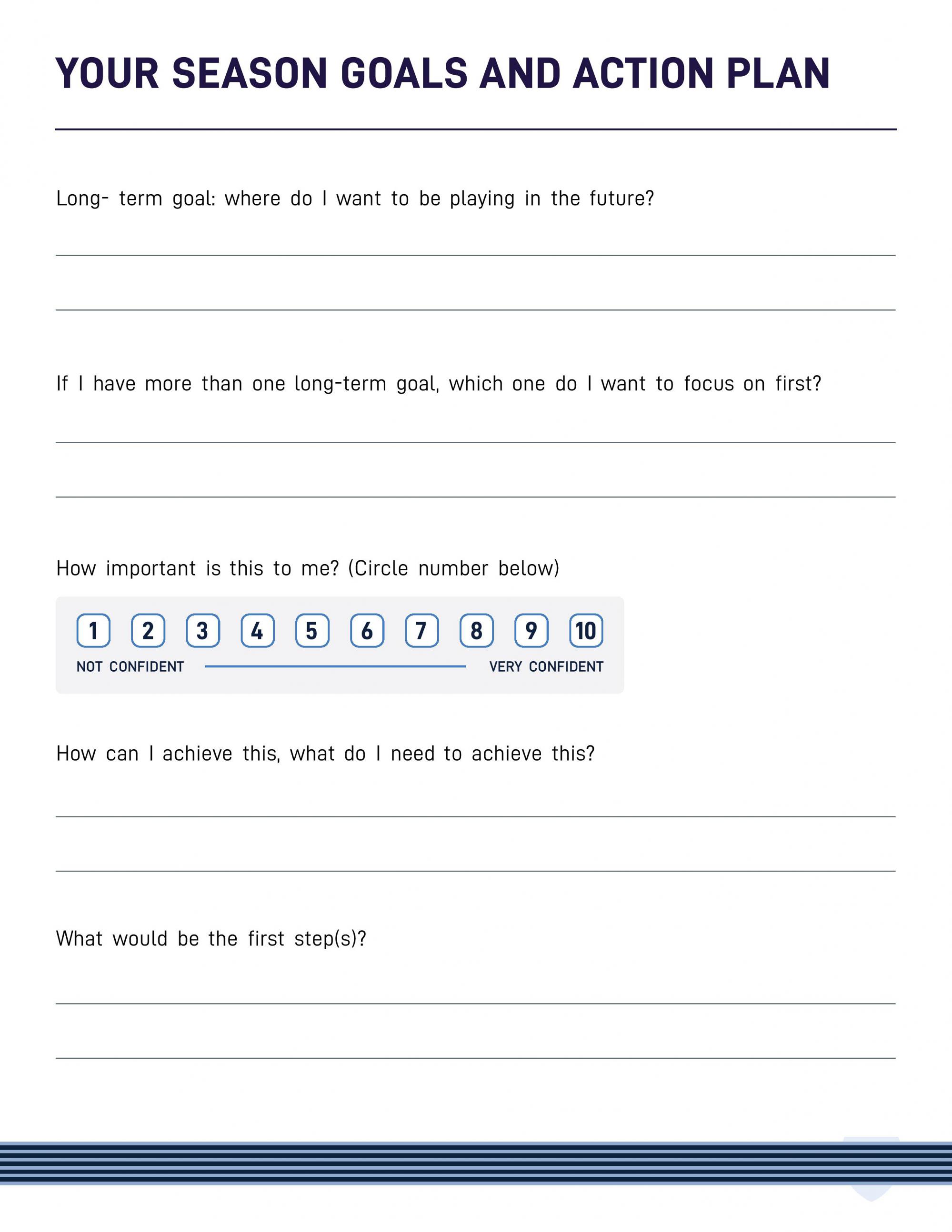 Players Self Reflection Workbook