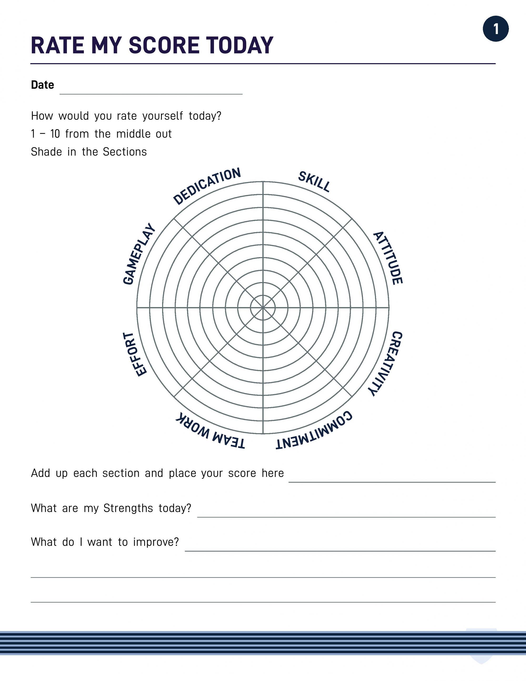 Players Self Reflection Workbook