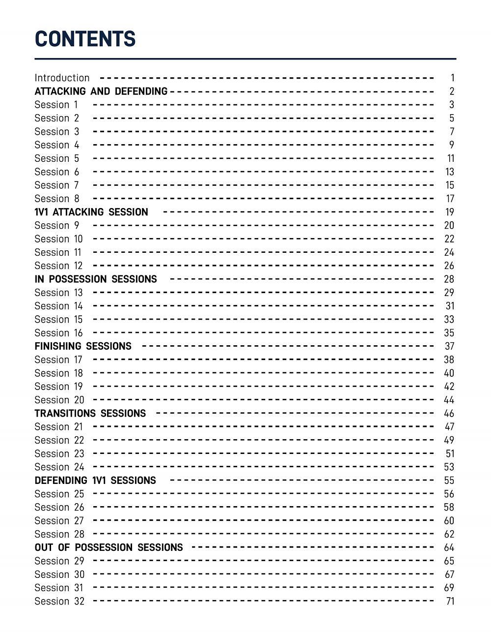 32 Session Coaching Curriculum - Age 7 - 12